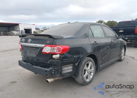 2012 Toyota Corolla S z USA, uszkodzony, nr VIN 2T1BU4EE8CC771874